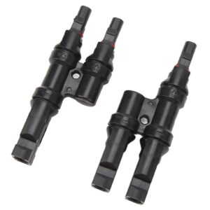 VLTG MC4 Zonnepaneel T-Splitter - Solar MC4 Connector - IP67 - 2 Male naar 1 Female + 2 Female naar 1 Male