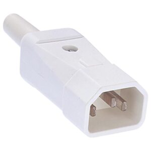Apparaat Stekker - C15 Apparaat Contra Stekker - 10A  250V - Wit