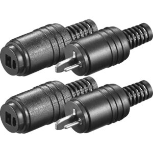 Luidspreker DIN stekker - 2-Pins - Schroefbaar - Male/Female - 2 Sets