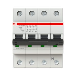 ABB Installatieautomaat 16A B - 3P+N - Krachtgroep - SC203-B16NA