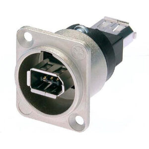 Neutrik NA1394-6-W D-type FireWire-connector - Per 1 Stuk(s)