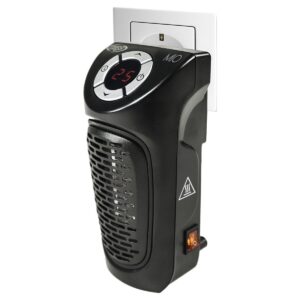 Argoclima MIO Stopcontact Verwarming - Elektrische Kachel - 350W - Zwart - Led display