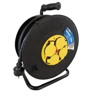 VB Kabelhaspel - 3x1,5mm² H07RN-F - 40 meter - Neopreen - Zwart