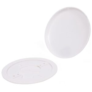 CB Plafond Afdekplaat Ø125mm - 2-Delig - rond - Wit
