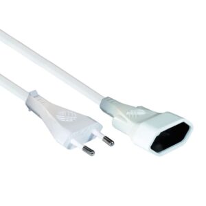 VB Extend Euroverlengsnoer 2x0.75mm2 - 2 Meter - Wit
