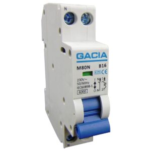 Gacia Installatieautomaat - 16A 6kA - 1P+N - M80N-B16