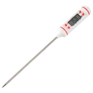 Digital vlees thermometer - TP101 - 50 t/m 300°C - Inclusief batterij - Wit