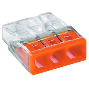 Lasklem 3-voudig 0,5-2,5mm² - Oranje - 10 stuks