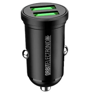 Orbit Electronic Dual USB Auto lader - QC3.0 - 3.1A 5V - PD-43CC - Zwart