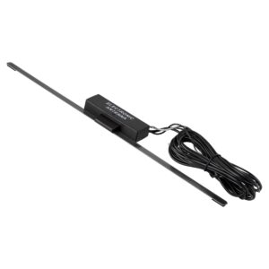 Auto Antenne AM-FM - Rubberen Autoradio Antenne - FM 76~108MHz - 2 meter Kabel - W1 - Zwart