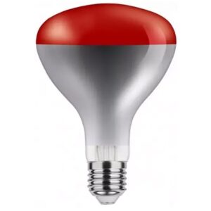 Asalite Infrarood Warmtelamp Rood R125 E27 - 100W - Rode Infraroodlamp - Ø125mm