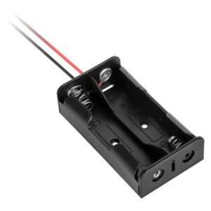 VLTG Batterijhouder 2-18650 - Plat - Zwart