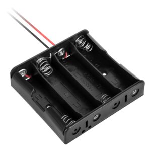 VLTG Batterijhouder 4x 18650 - Plat - Zwart