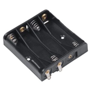 VLTG Batterijhouder 4x AA - Plat - Zwart