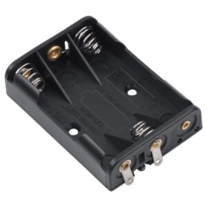 VLTG Batterijhouder 3x AAA - Plat - Zwart