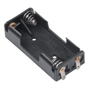 VLTG Batterijhouder 2x AAA - Plat - Zwart