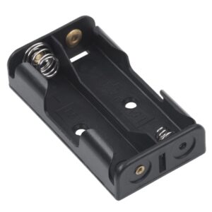 VLTG Batterijhouder 2x AA - Plat - Zwart