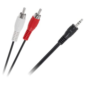 Orbit Electronic Audio Kabel - L/R (RCA) (m) naar 3.5mm Jack (m)  - 3m - Zwart