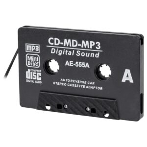 Auto CD/MD Cassette Adapter - 3.5mm Jack (m) - Zwart