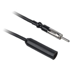 Autoantenne Verlengkabel - DIN Jack (m) naar DIN Jack (v) - 3 meter - Zwart