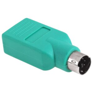 PS/2 Adapter - Mini DIN 6-pins PS/2 (m) naar USB-A (v) - Groen