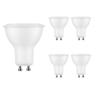 Technik GU10 LED Spot 4.7W - 350lm - 6000K - Daglicht Wit - LED Spot Lamp - Vervangt 32W Gloeilamp - 5 stuks