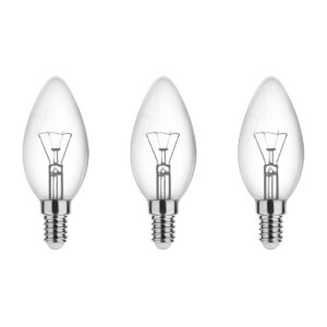 Technik E14 Gloeilamp 25W - 160lm - 2700K - Extra Warm Wit - Kaarslamp B35 - 3 stuks