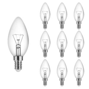 Technik E14 Gloeilamp 60W - 570lm - 2700K - Extra Warm Wit - Kaarslamp B35 - 10 stuks