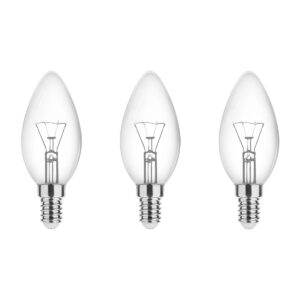 Technik E14 Gloeilamp 40W - 350lm - 2700K - Extra Warm Wit - Kaarslamp B35 - 3 stuks