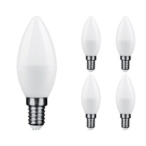 Technik E14 LED Lamp 6W - 540lm - 2700K - Extra Warm Wit - LED Kaarslamp C37 - Vervangt 45W Gloeilamp - 5 stuks