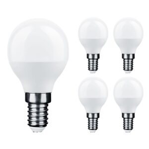 Technik E14 LED Lamp 6W - 490lm - 6000K - Daglicht Wit - LED Kogellamp G45 - Vervangt 45W Gloeilamp - 5 stuks