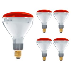 Technik R125 Infraroodlamp E27 150W - 1250lm - 2700K - Half Rood Licht - Warmtelamp - 5 stuks