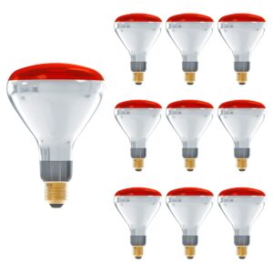 Technik R125 Infraroodlamp E27 150W - 1250lm - 2700K - Half Rood Licht - Warmtelamp - 10 stuks