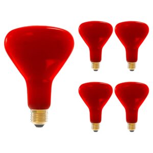Technik R125 Infraroodlamp E27 150W - 1250lm - 2700K - Rood Licht - Warmtelamp - 5 stuks