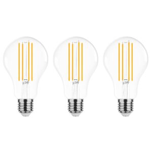 Modee E27 LED Filament Lamp 12W - 1521lm - 2700K - Extra Warm Wit - LED Lamp A70 - Vervangt 100W Gloeilamp - 3 stuks