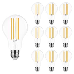 Modee E27 LED Filament Lamp 12W - 1521lm - 2700K - Extra Warm Wit - LED Lamp A70 - Vervangt 100W Gloeilamp - 10 stuks