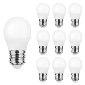 Modee E27 LED Filament Lamp 4.9W - 470lm - 4000K - Neutraal Wit - LED Kogellamp G45 - Vervangt 40W Gloeilamp - 10 stuks