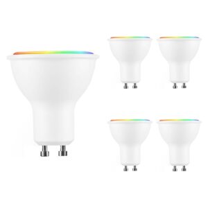 Modee Smart GU10 LED Spot 2.9W - 250lm - 4000K - RGB+W - Afstandsbediening - Vervangt 25W Gloeilamp - 5 stuks