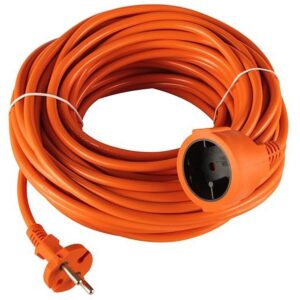 Blow Tuinverlengkabel Oranje - 30 meter - PVC - 2x1.5mm² - H05VV-F2 - Niet Geaard - IP44