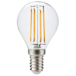 Kobi LED Filamentlamp E14 4W - 470lm - 3000K - 360° - 230V - Kaarsvorm - Voor Kroonluchter, Slaapkamer of Wandlamp