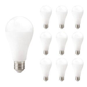 Kobi LED Lamp E27 15W - 1500lm - 6000K - 230V - Standaardvorm - Voor Werkplaatsen, Opslag of Technische Ruimtes - 10 stuks