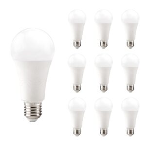 Kobi LED Lamp E27 18W - 2000lm - 4000K - 230V - Standaardvorm - Voor Winkelverlichting, Hal of Werkplek - 10 stuks