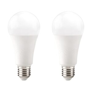 Kobi LED Lamp E27 18W - 2000lm - 6000K - 230V - Standaardvorm - Voor Industriële Verlichting of Grote Werkzones - 2 stuks
