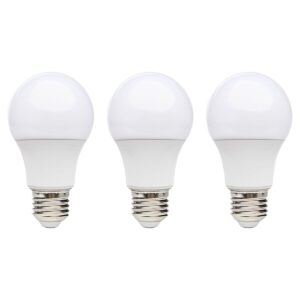 Kobi LED Lamp E27 7W - 600lm - 4000K - 230V - Standaardvorm - Voor Keuken, Hal of Badkamerverlichting - 3 stuks