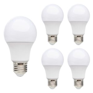 Kobi LED Lamp E27 7W - 600lm - 4000K - 230V - Standaardvorm - Voor Keuken, Hal of Badkamerverlichting - 5 stuks