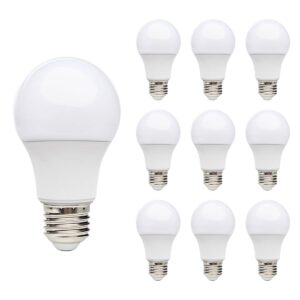 Kobi LED Lamp E27 7W - 600lm - 4000K - 230V - Standaardvorm - Voor Keuken, Hal of Badkamerverlichting - 10 stuks