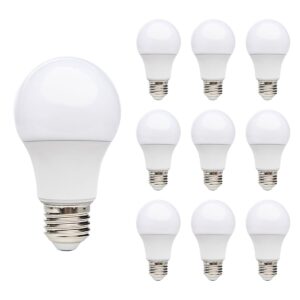 Kobi LED Lamp E27 7W - 600lm - 6000K - 230V - Standaardvorm - Voor Werkverlichting, Garage of Spiegelkast - 10 stuks