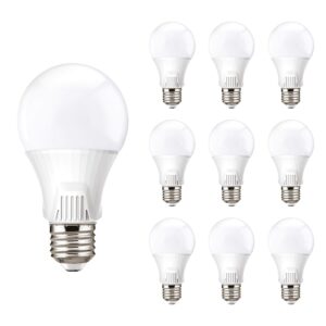 Kobi Premium LED Lamp E27 9W - 810lm - 6500K Koud Daglicht - 230V - 30.000 Branduren - Standaardvorm - Voor Werkplek of Spiegelkast - 10 stuks