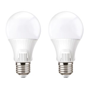 Kobi Premium LED Lamp E27 9W - 810lm - 6500K Koud Daglicht - 230V - 30.000 Branduren - Standaardvorm - Voor Werkplek of Spiegelkast - 2 stuks