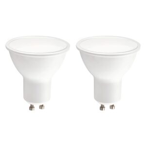 Kobi LED Spot GU10 5W - 400lm - 3000K - 230V - Voor Inbouwspot, Woonkamer of Keukenkast - GU10 Fitting - 2 stuks